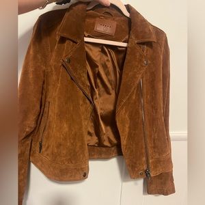 Brown suede jacket, BLANKNYC size large